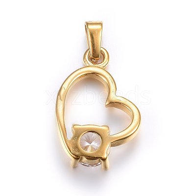 304 Stainless Steel Pendants STAS-P216-50G-1