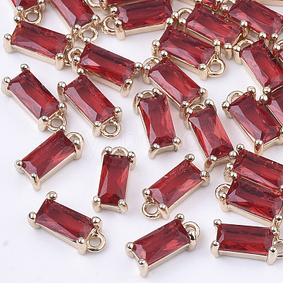 Transparent Glass Charms GLAA-T007-13D-1