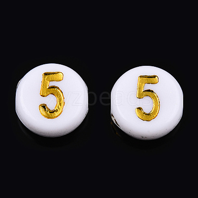 Plating Acrylic Beads X-PACR-R243-02-1