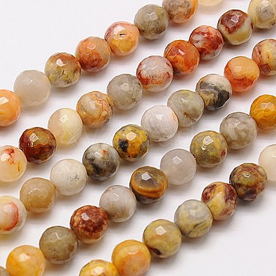 Natural Crazy Lace Agate Beads Strands G-G542-8mm-10-1