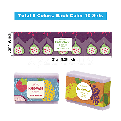 Abstract Fruit Style Soap Paper Tag DIY-WH0399-69Z-1