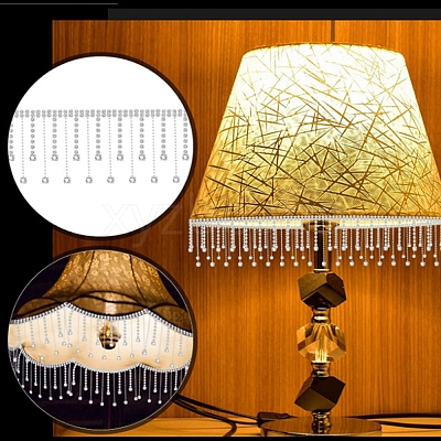 Rhinestone & Iron Tassels Chain PW-WG44583-01-1