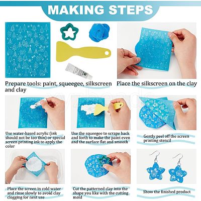 Silk Screen Printing Stencil DIY-WH0341-213-1