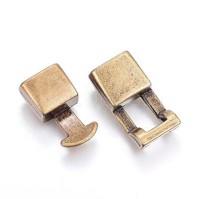 Alloy Snap Lock Clasps PALLOY-P128-06-1