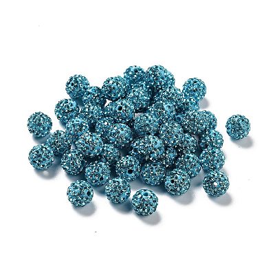 Pave Disco Ball Beads X1-RB-A130-10mm-3-1
