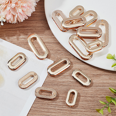 16Pcs 4 Style Zinc Alloy Screw-in Grommet Eyelet Findings FIND-WR0008-55-1