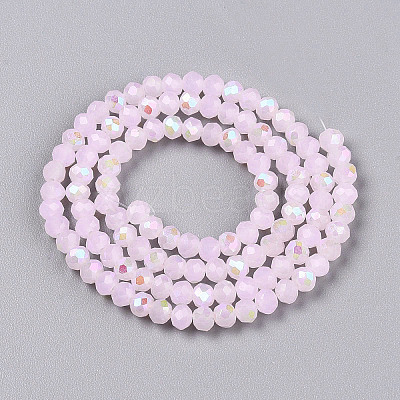 Electroplate Glass Beads Strands EGLA-A044-J3mm-L02-1