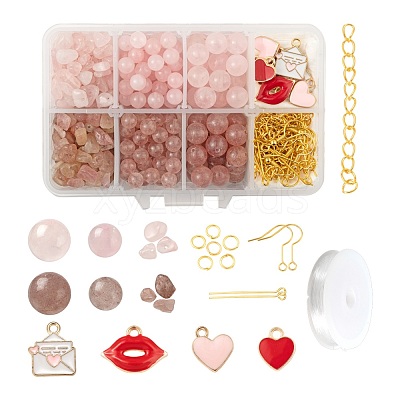 DIY Jewelry Set Making Kits for Valentine's Day DIY-LS0001-84-1