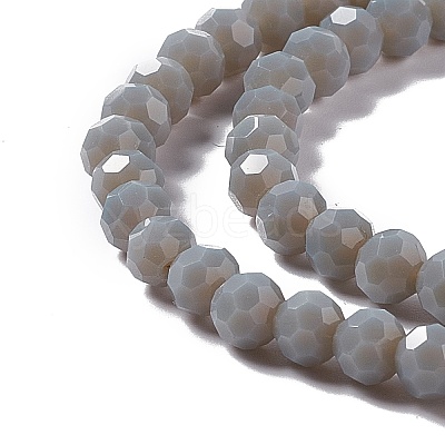 Faceted(32 Facets) Glass Beads Strands EGLA-J042-36B-15-1