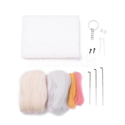 DIY Constellation Doll Keychain Needle Felting  Kit DIY-D068-01P-02-1