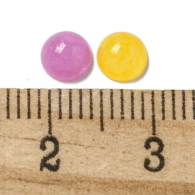 Dyed Natural White Jade Cabochons G-Q173-01B-19-1