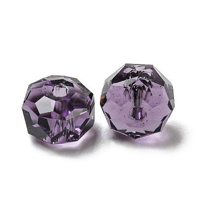 Transparent K9 Glass Beads GLAA-E048-01-15-1