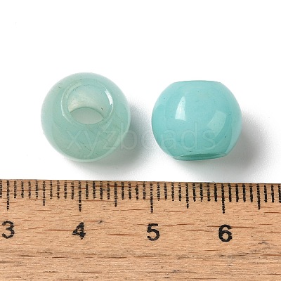 Natural White Jade(Dyed) European Beads G-N342-03P-1