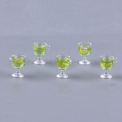 Resin Cup Pendants CRES-S359-11A-1