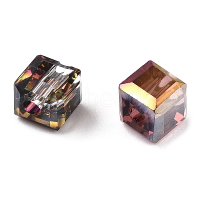 Faceted Transparent Glass Beads GLAA-E047-03A-1