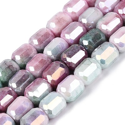 Anti-Tarnish Electroplate Glass Beads Strands EGLA-N027-03A-04-1