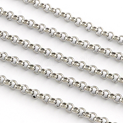 304 Stainless Steel Unwelded Rolo Chains CHS-R008-30-1