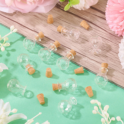 10Pcs Glass Bottles AJEW-TA0002-75-1