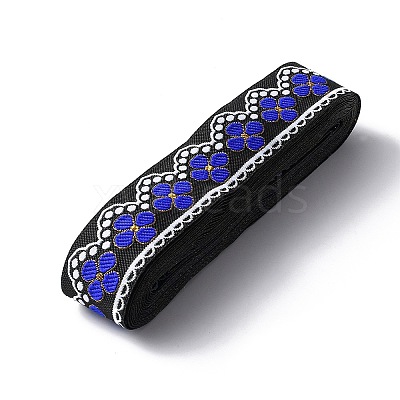 Ethnic Style Polyester Ribbon OCOR-WH0047-38J-1