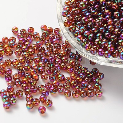 Eco-Friendly Transparent Acrylic Beads PL733-11-1