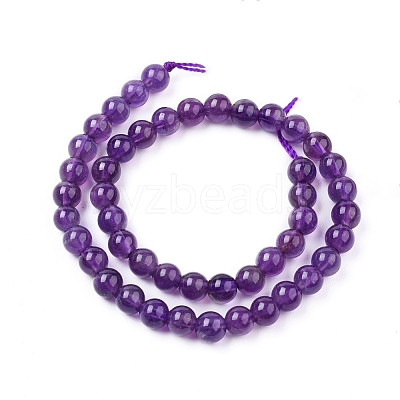 Natural Amethyst Beads Strands G-G099-4mm-2-1
