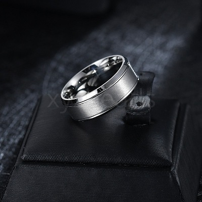 201 Stainless Steel Finger Rings for Women WG1765E-53-1