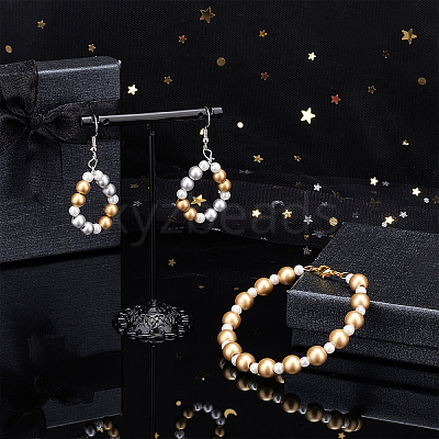 Matte Style Spray Painted Acrylic Beads ACRP-AR0001-04-1