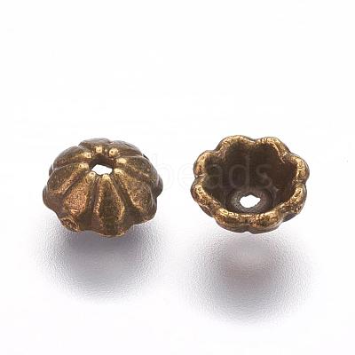 Tibetan Style Bead Caps TIBEB-00954-AB-NR-1