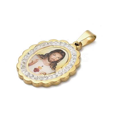 304 Stainless Steel Pendants STAS-Q343-06A-G-1