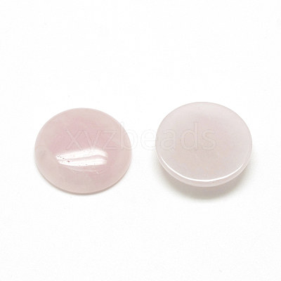 Natural Rose Quartz Cabochons X-G-R416-8mm-48-1
