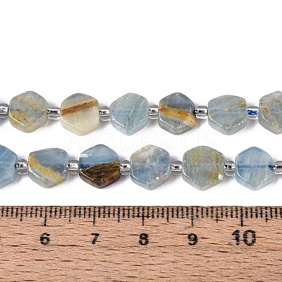 Natural Blue Calcite Beads Strands G-P534-A24-02-1