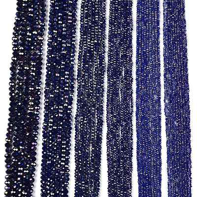 Electroplate Glass Beads Strands LS-EGLA-A044-P3mm-B07-1