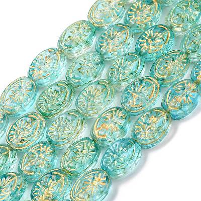 Transparent Glass Beads Strands GLAA-F114-05C-1