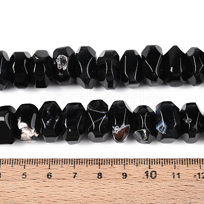 Natural Agate Beads Strands G-N356-01A-01-1