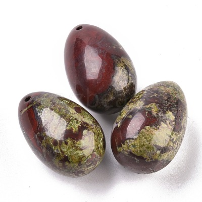 Natural Dragon Blood Jasper Pendants G-P438-F-01-1