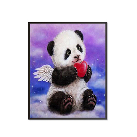 DIY Panda Angel with Heart Diamond Painting Kit BEAR-PW0001-24-1