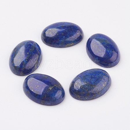 Natural Lapis Lazuli Flat Back Cabochons G-G741-22x30mm-15-1