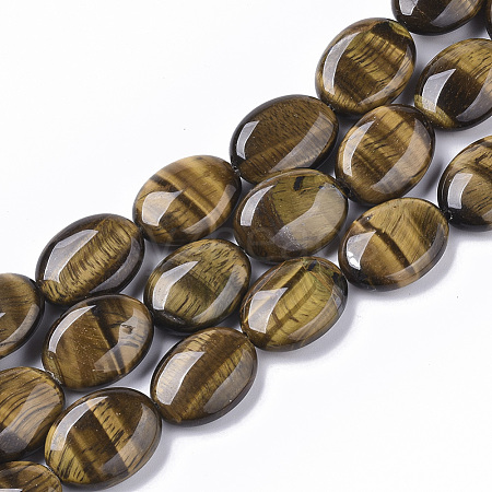 Natural Tiger Eye Beads Strands G-S359-003-1