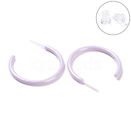 Hypoallergenic Bioceramics Zirconia Ceramic Ring Stud Earrings EJEW-Z023-01F-1