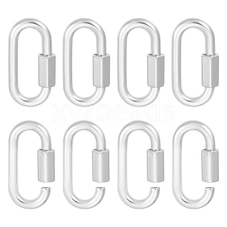 Unicraftale 6Pcs Alloy Screw Carabiner Lock Charms FIND-UN0003-31P-1