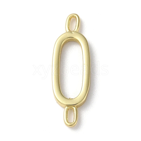 Rack Plating Brass Connector Charms KK-P245-07G-O-1
