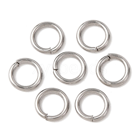 Tarnish Resistant 304 Stainless Steel Open Jump Rings STAS-Q186-02-5x0.8mm-1