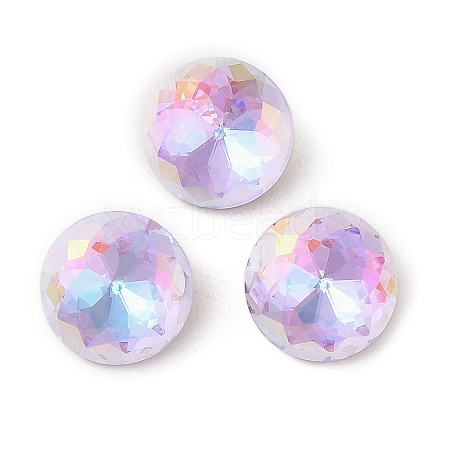 Glass Rhinestone Cabochons RGLA-L029-10B-VLLA-1