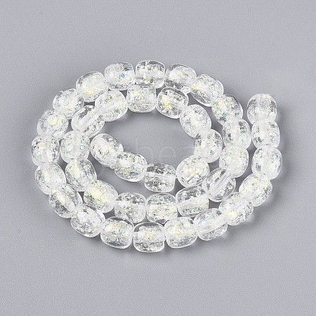 Handmade Foil Lampwork Beads Strands FOIL-T008-01H-1