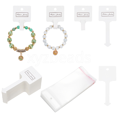 WADORN 1 Set Paper Hair Ties Display Cards AJEW-WR0002-30-1