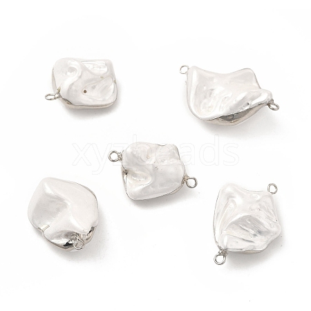Baroque Shell Pearl Connector Charms PEAR-P004-64P-1