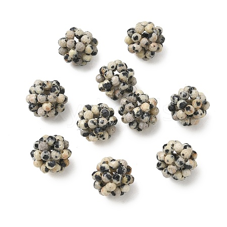 Natural Dalmatian Jasper Woven Beads GG-CBA2E9C-F05-02-1