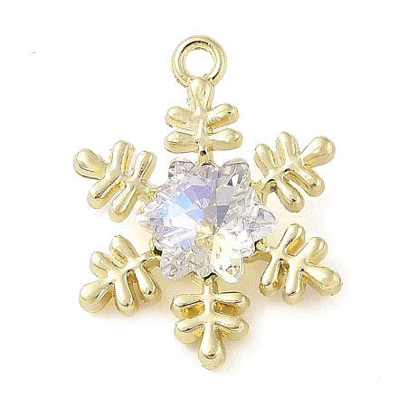 Alloy with Rhinestone Pendants ALRI-U001-02E-02-1