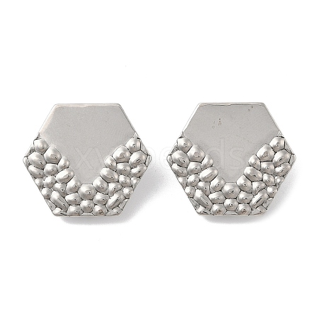 304 Stainless Steel Stud Earrings Findings LS-EJEW-R151-01P-02-1