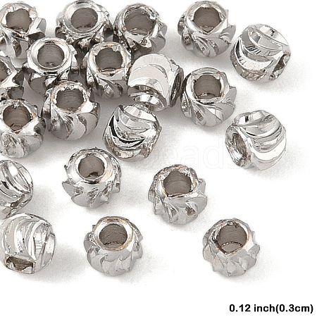 20Pcs Brass Spacer Beads KK-YW0003-18A-P-1